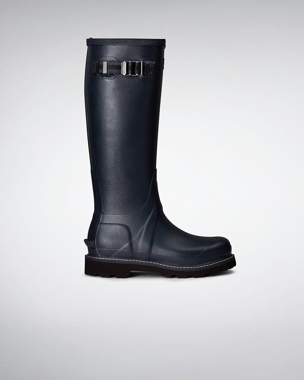 Botas de Lluvia Altas Hunter Mujer - Balmoral Poly-Lined - Azul Marino - EAUSTKL-47